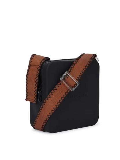 Blanket Stitch XL Set- Black with Brown Strap