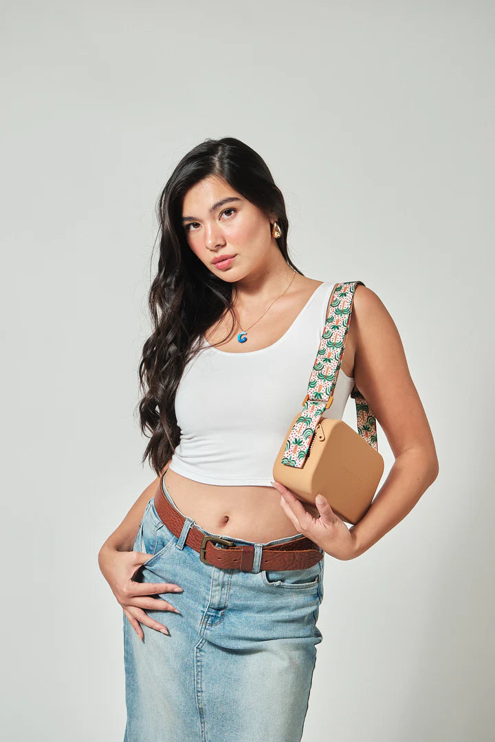 Tropical Classic Set- Tan with White Strap with Tan Adjuster